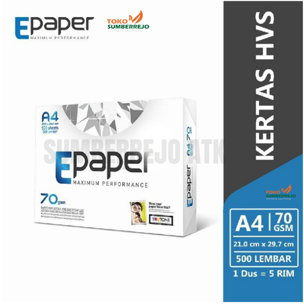 

Kertas HVS A4 70 Gsm E-Paper