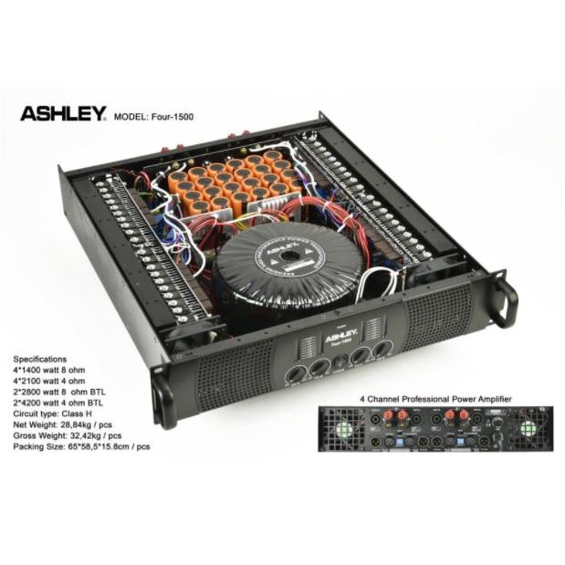 POWER AMPLIFIER ASHLEY FOUR1500 FOUR 1500 ORIGINAL