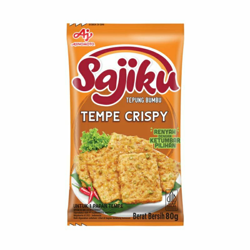 

SAJIKU TEPUNG BUMBU TEMPE CRISPY KRIUK BERBUMBU SACHET 80g
