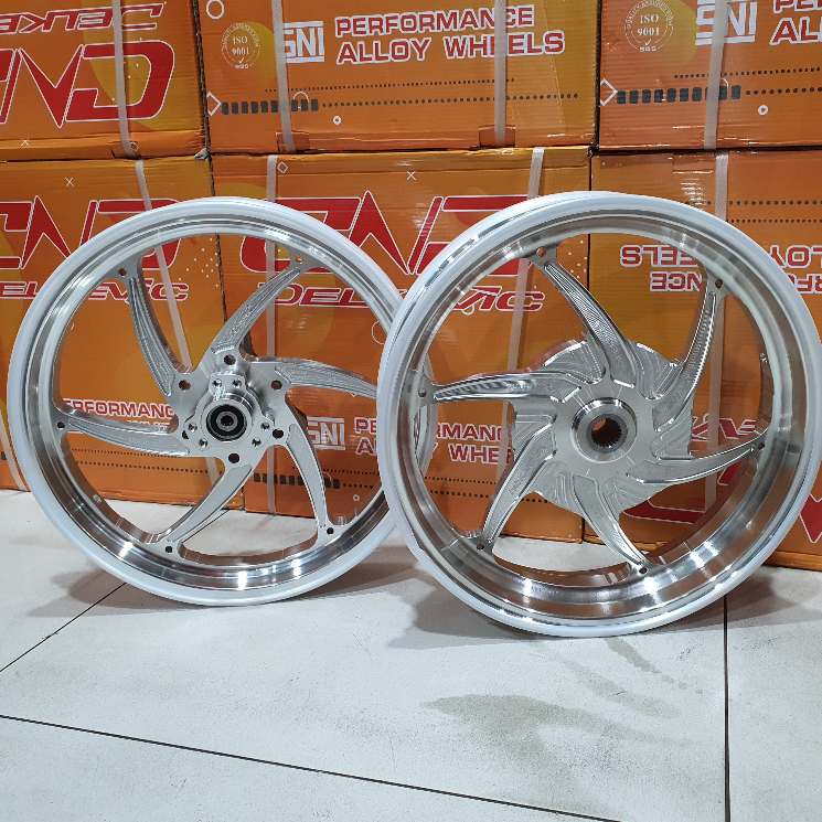 Velg Velek Delkevic Nmax Turbo / Aerox New / Aerox Old / All New Nmax 155 / Nmax Old | Aluminium All