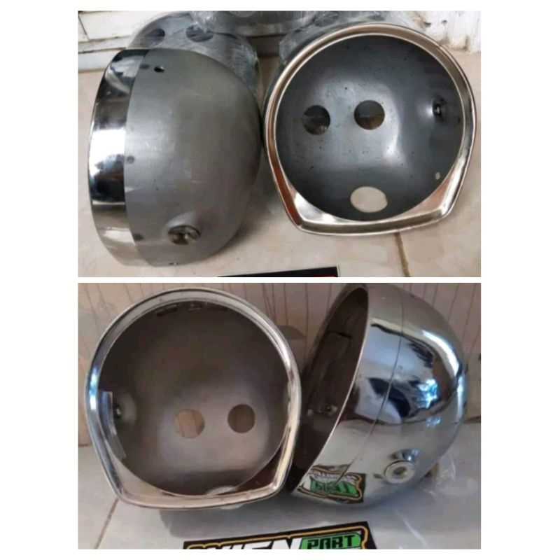 Batok Lampu Vanvan Fanfan Mentahan Dan Chrome Pnp Daymaker 5,75 Inch