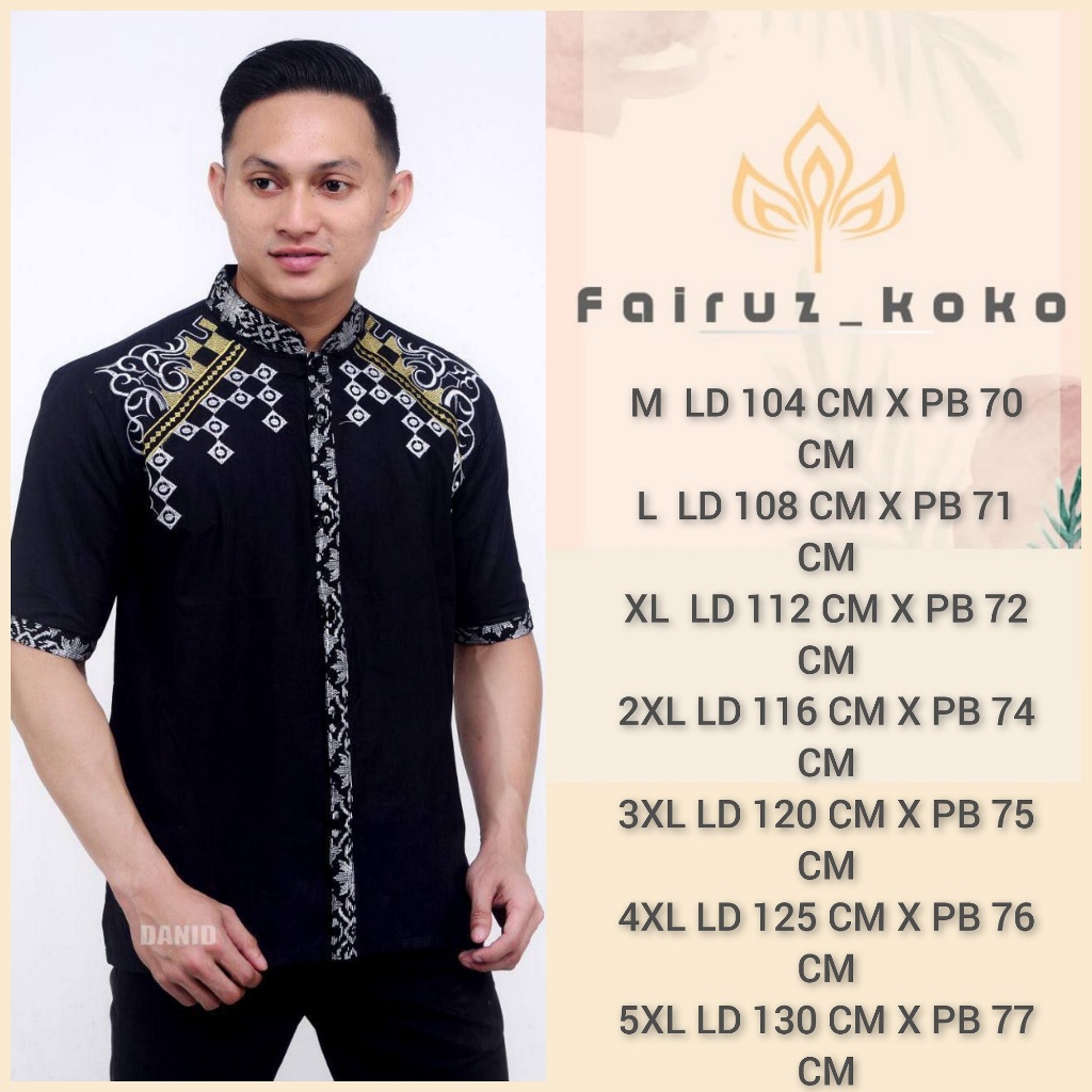 KOKO jumbo big size koko jumbo terbaru koko modern koko jumbo lengan pendek M L XL XXL 3XL 4XL 5XL