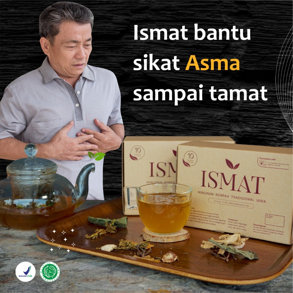 

ISMAT Minuman Rempah Obat Asma Sesak Nafas Batuk Sakit Tenggorokan Paling Ampuh 100% Original