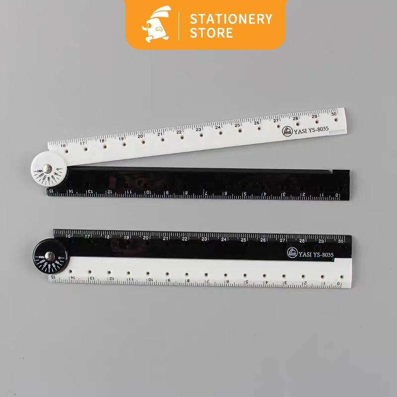 

Foldable Ruler / Penggaris Transparan 30cm Dapat Dilipat Tidak Mudah Patah-Rabbit Stationery