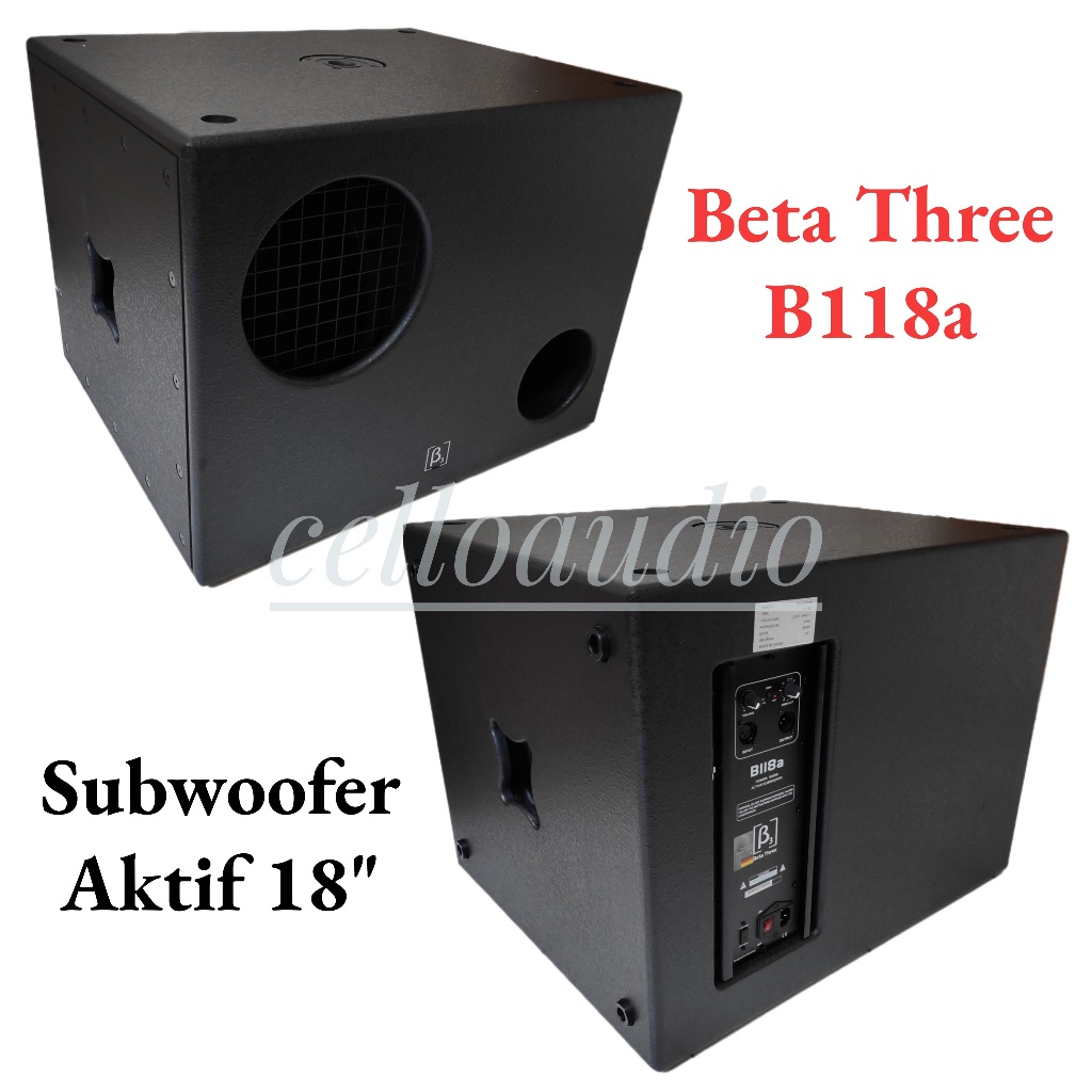 Subwoofer Aktif 18 Inch Beta Three B118a (1 Set) Speaker Box 18" B118a