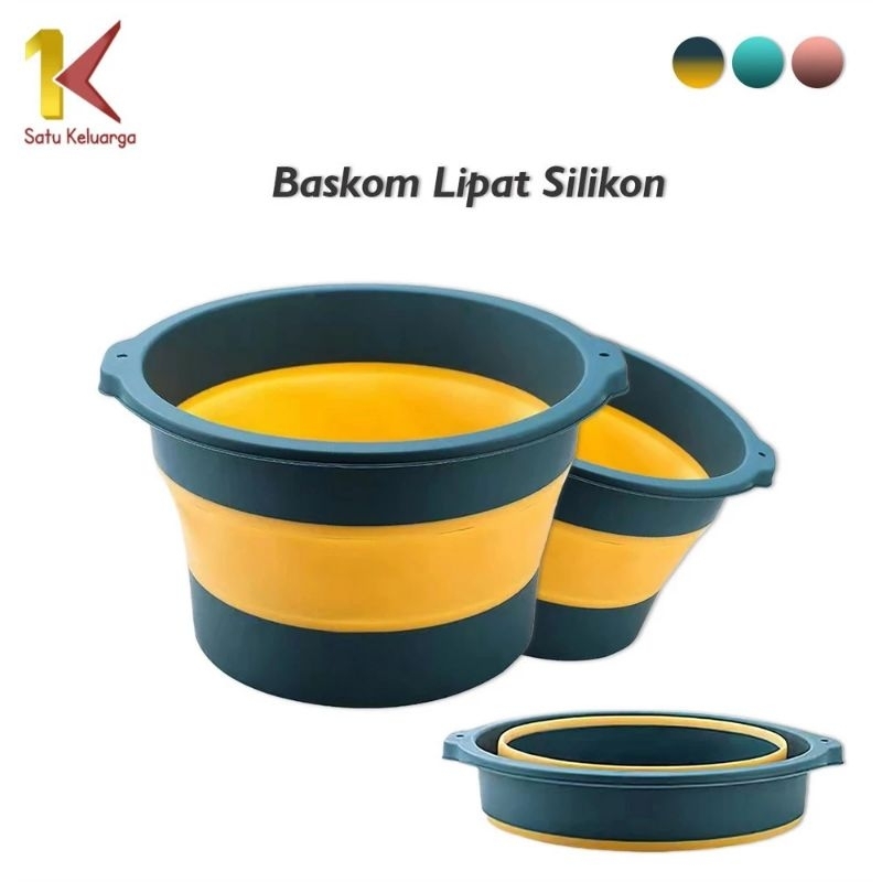 BASKOM LIPAT PORTABLE C 415/EMBER CUCI KAKI SPA PEDICURE FOLFABLE SILIKON/BASKOM CUCI BAJU