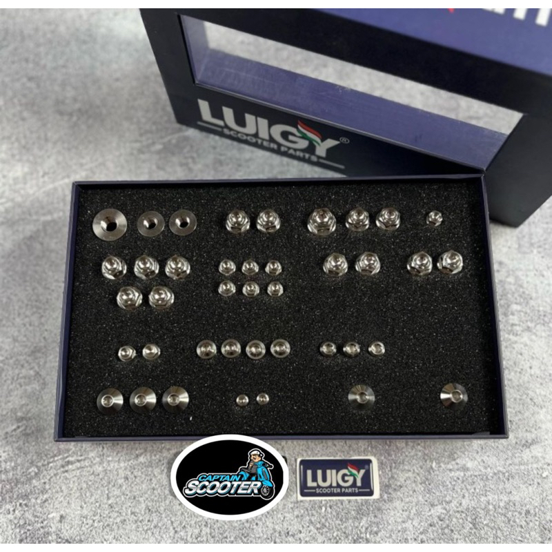 Bolt Body Baut Titanium Set Probolt Luigy Silver Chrome Vespa Sprint Primavera GTS LX S
