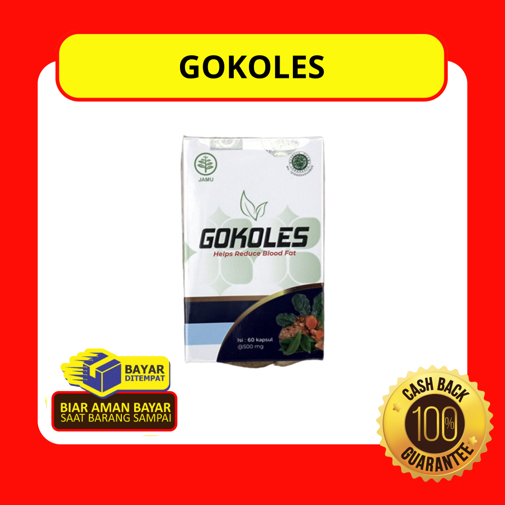 BPOM ORI GOKOLES Asli 100% Obat Herbal Untuk Menurunkan Kolestrol
