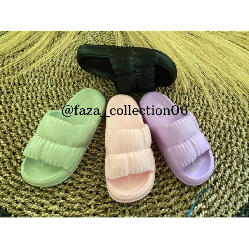 (COD) sandal selop slop terlaris  cewek / wanita, sandal rumahan/ sandal gelembung karet eva rubber 