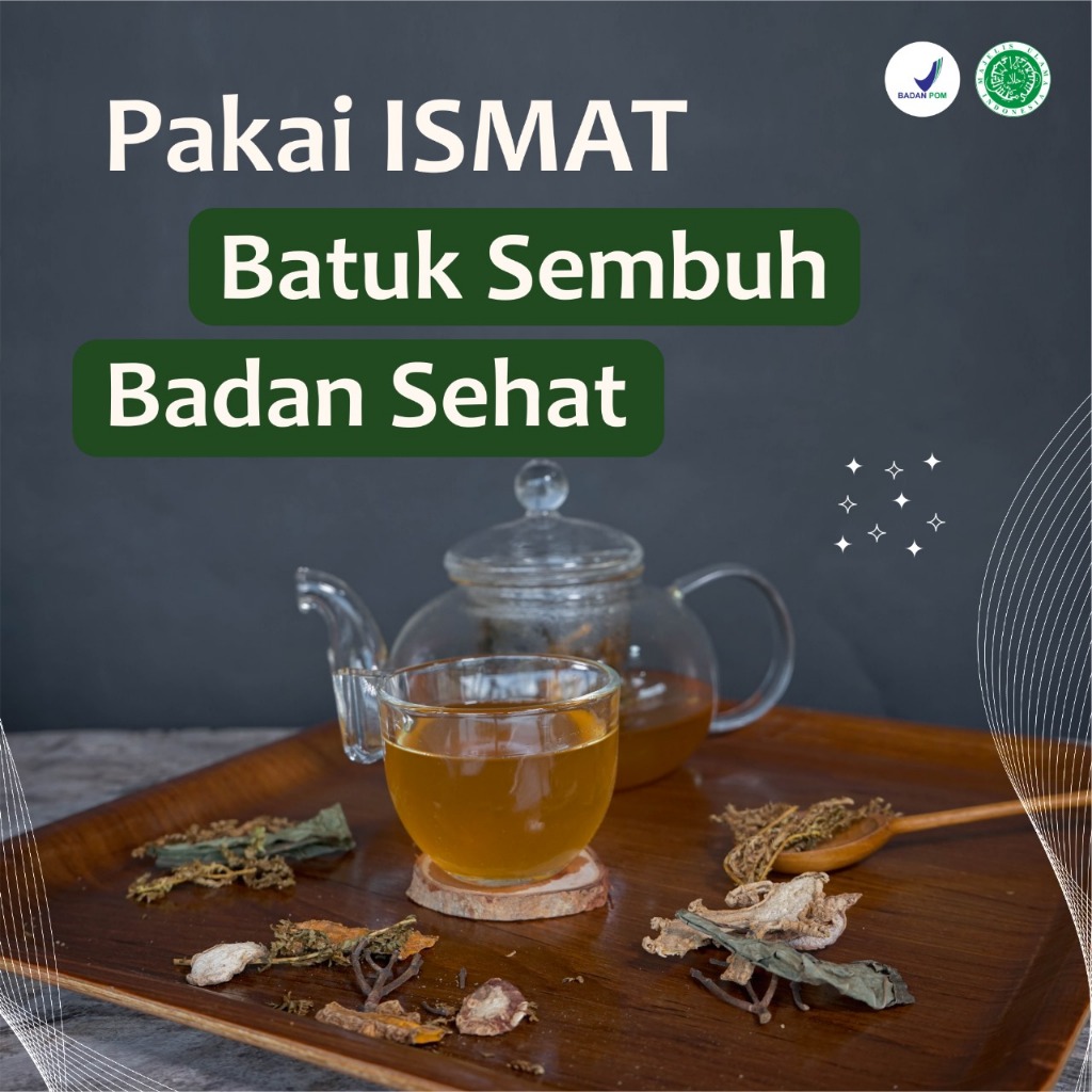 

ISMAT Minuman Rempah Obat Batuk Asma Sesak Nafas Sakit Tenggorokan Paling Ampuh Herbal 100% Original