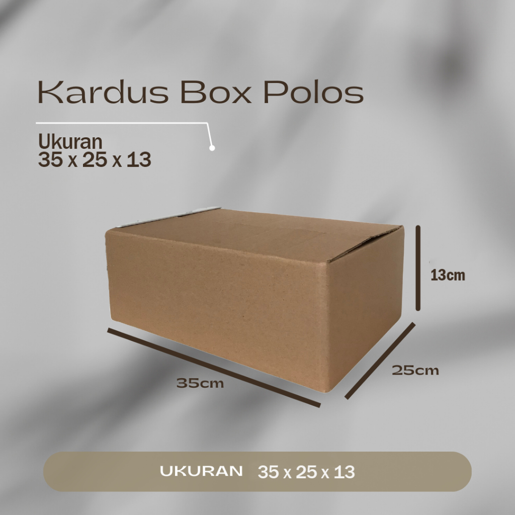 

Kardus packing box ukuran 35 x 25 x 13 kardus packing