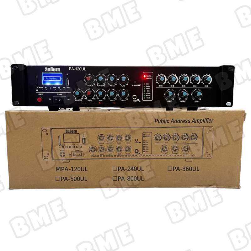 MIXER AMPLIFIER AUBERN PA-120UL/ PA 120 UL/ AUBERN PA 120UL