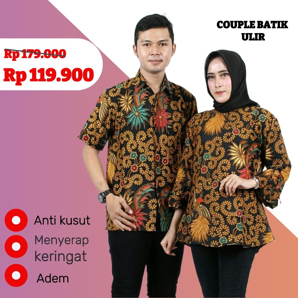 01 exclusive Couple Batik Kebaya Rok Lilit Hijau
