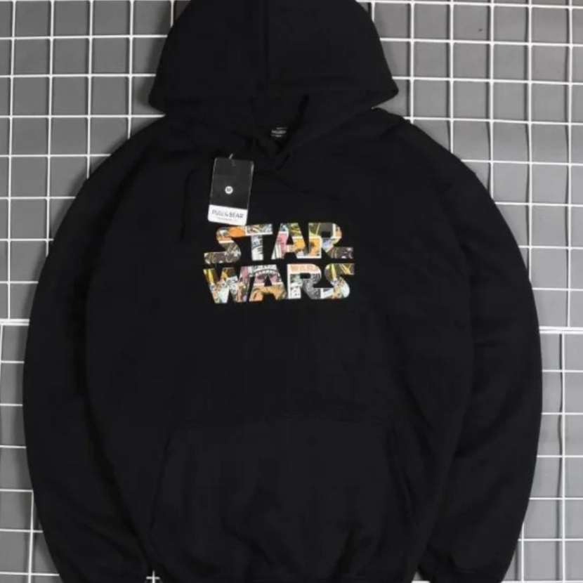 PRODUK TREND Jaket Hoodie STAR WARS Basic Cream Premium Distro - Sweater Hoodie Star Wars Motip Pull