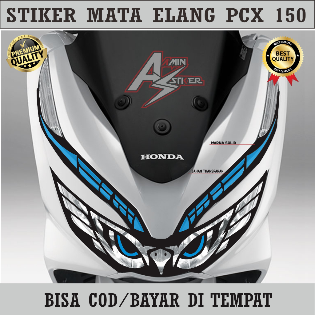 Stiker Mata Elang Pcx 150 / stiker mata elang lampu pcx 150