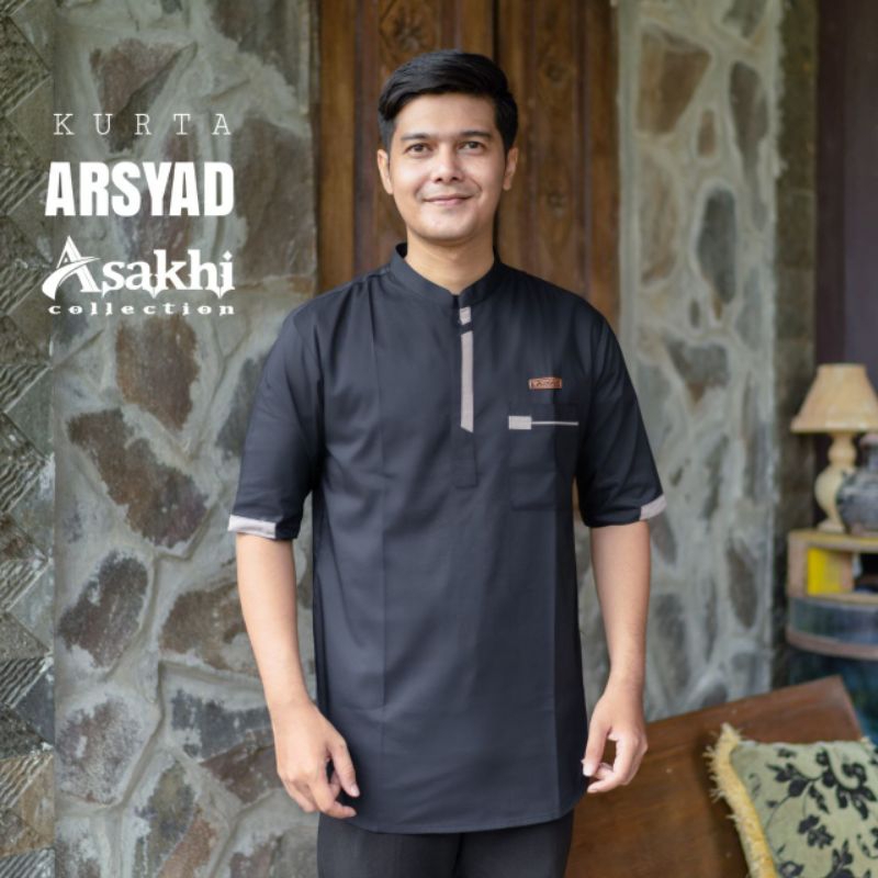 Asakhi Collection - Koko Kurta Arsyad Lengan Pendek Dewasa