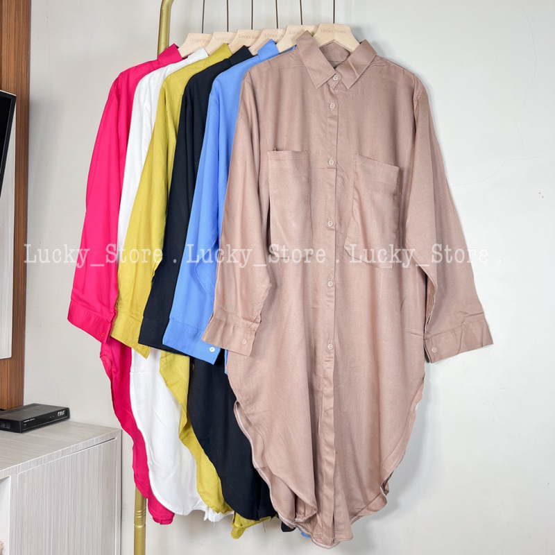 Bella Tunik Polos Rayon Viscose Busui