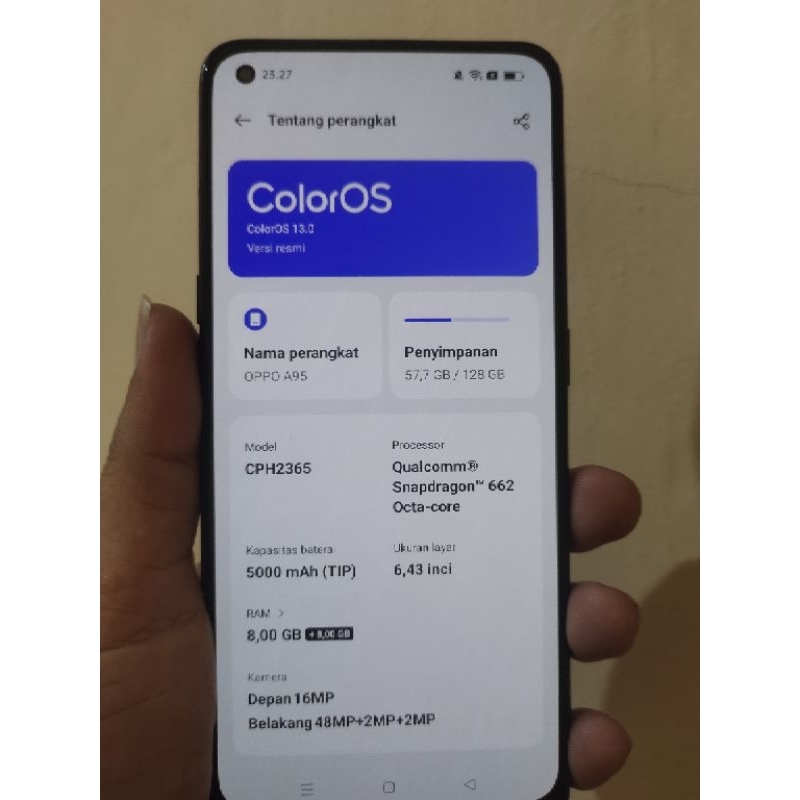 Oppo A95 Bekas ( Second )