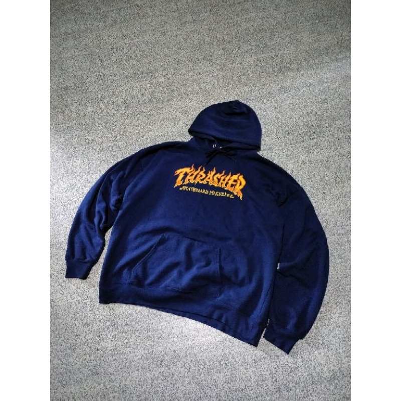 Hoodie Thrasher Fire Logo x Hanes Bekas / Second
