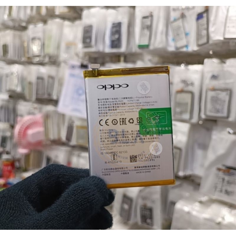 BATERAI BATTERY BATRE OPPO F3+ F3 PLUS BLP623 ORIGINAL