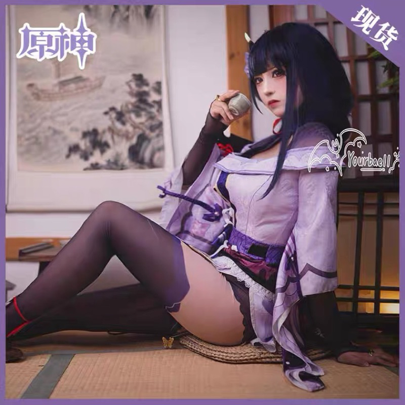 ✨READY ✨Yang Yang Wo - Raiden Shogun Genshin Impact Costume Cosplay HQ import