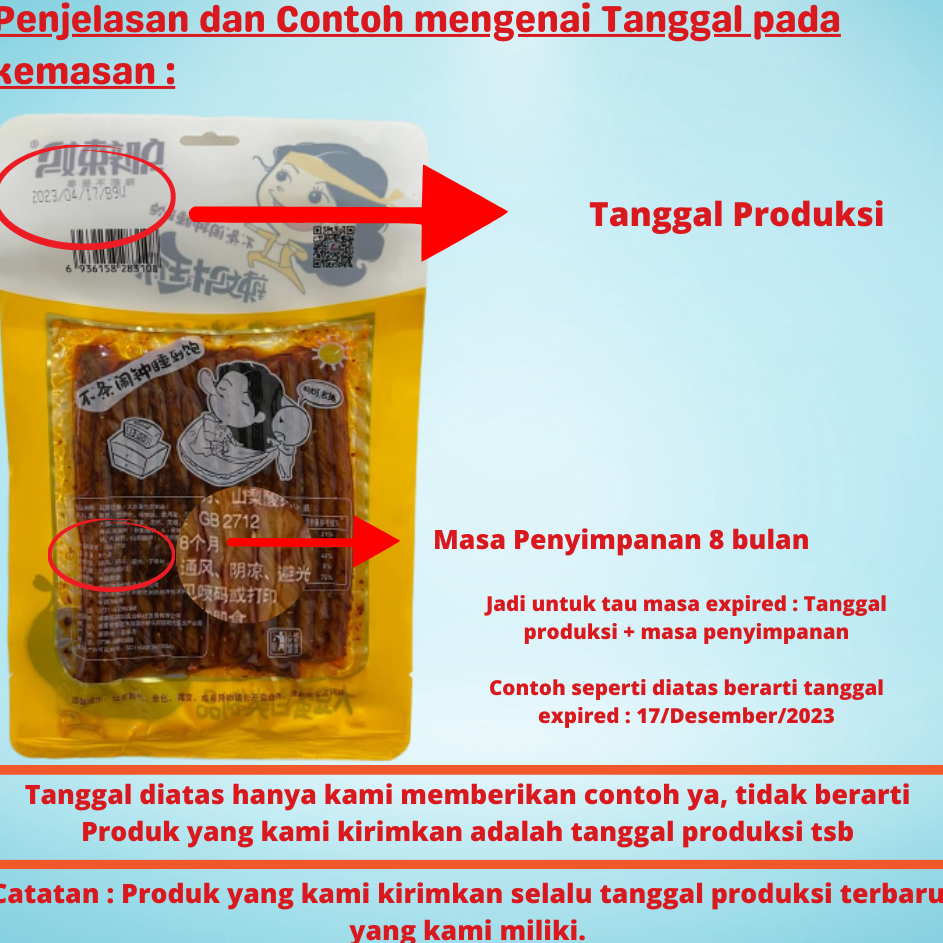 

Terbatas ANEKA Wulama Gluten Spicy Tofu Latiao Cemilan Snack Vegetarian