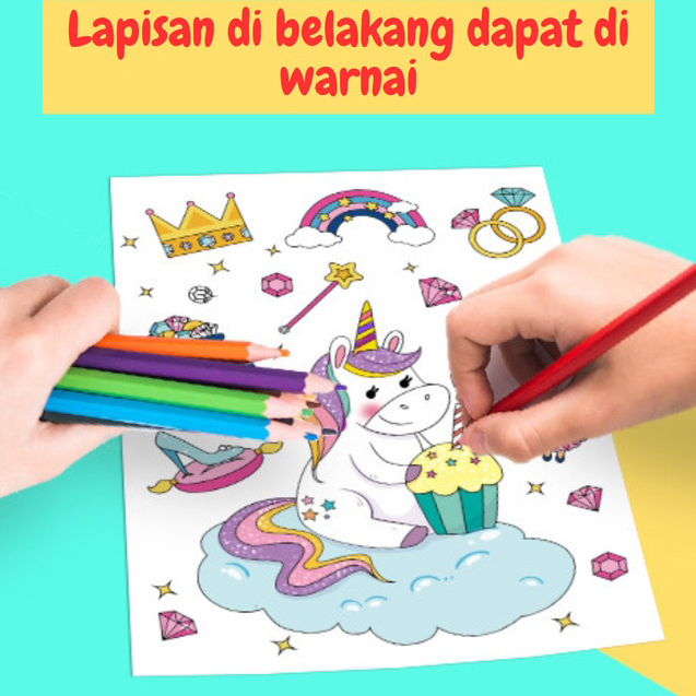

Super Sale Mainan Scratch Art Card Paper Lukisan Glitter Anak ST0063