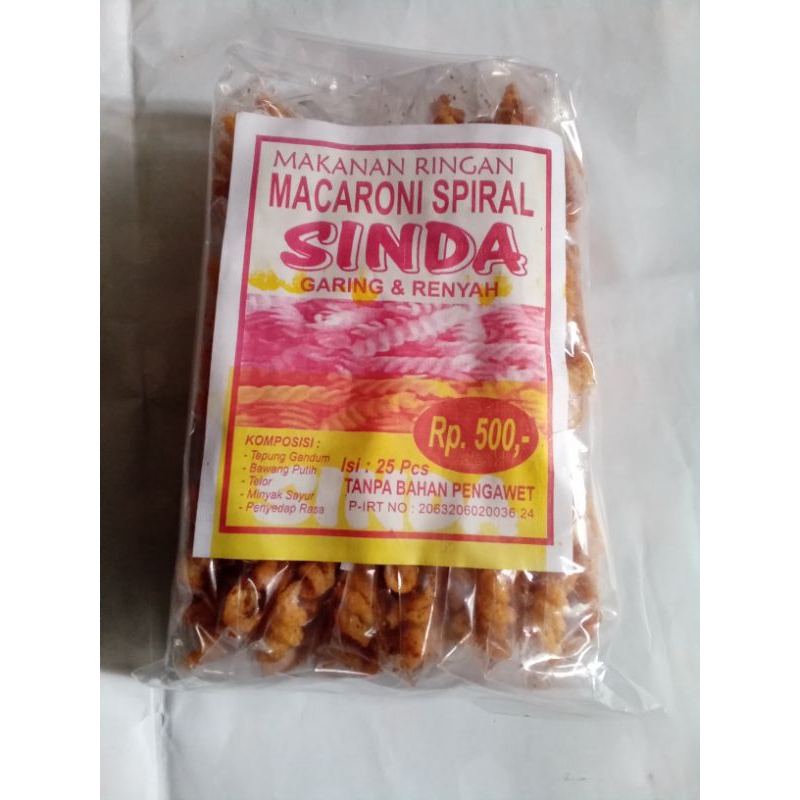 

Makroni spiral isi 25 per pak