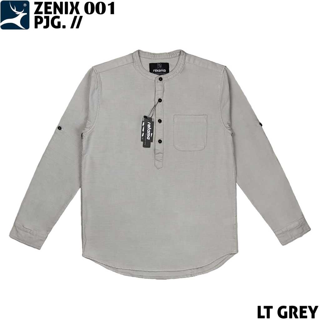 KEMEJA KOKO (KEMKO) LENGAN PANJANG ZENIX 001 RETAMA