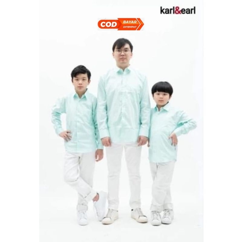 KARL & EARL Kemeja Anak Laki Laki / Kemeja Polos Anak Laki Laki / Kemeja Couple Anak Laki Laki / Kem