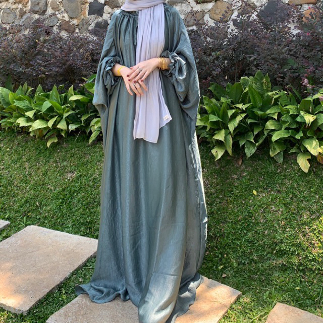 ABAYA KAFTAN SYAQEEL EMERALD/SAGE