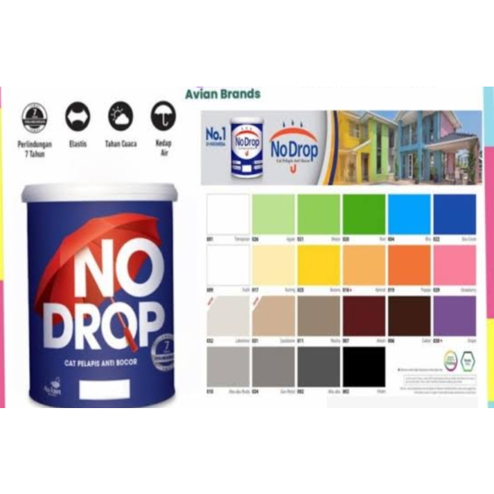 CAT NODROP 1 KG SEMUA WARNA