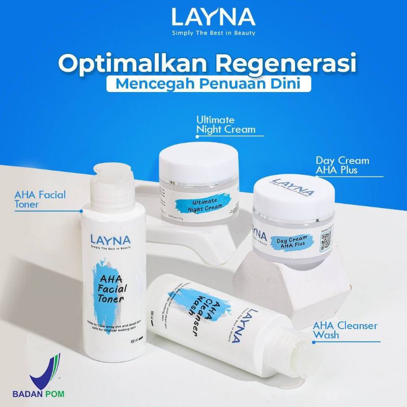 Terlaris   Layna paket flek original bpom / anti agin / layna skincare layna
