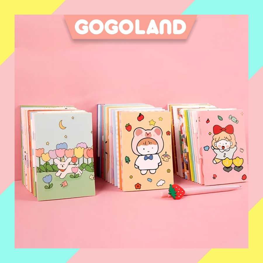 

⭐Gogoland⭐ Buku Tulis Mini Notebook A5 Buku Catatan Cartoon Mini Book Lucu Buku Tulis Memo Kecil S102