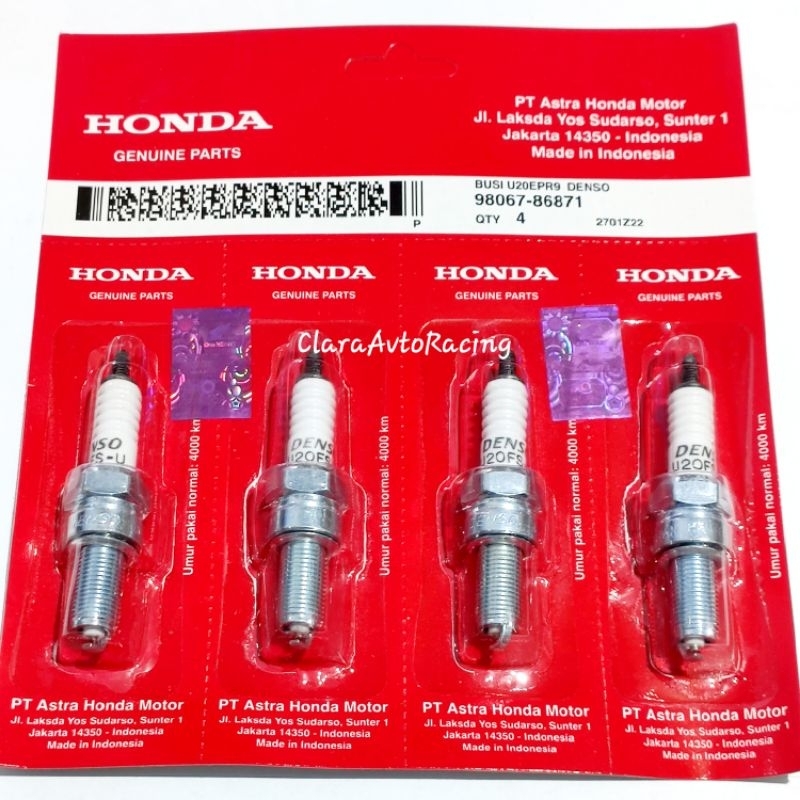 Busi Denso U20EPR9 Busi Vario Beat Busi Denso Nmax Jupiter Mx  Satria F U20