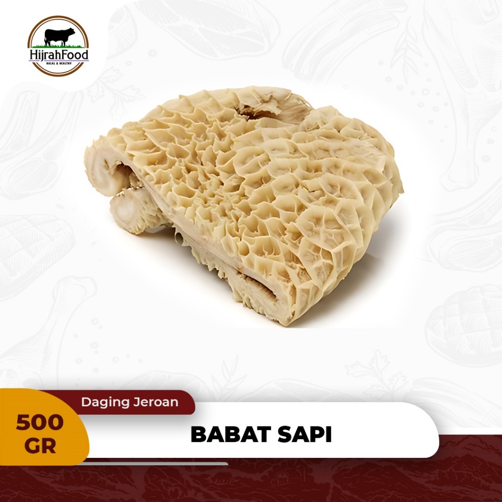 

Hijrahfood Beef Tripe AUS - Daging Babat Sapi Putih Bersih