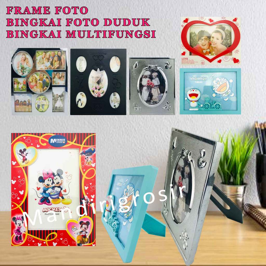 Bingkai Foto Duduk * Frame Foto * Bingkai Foto Motif * Hiasan Rumah