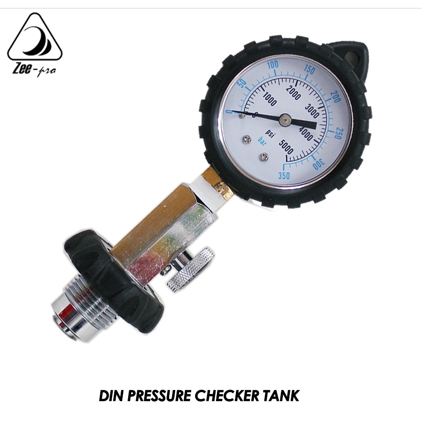 Alat Tank Pressure Check Pengukur Tekanan Tabung Checker Gauge Selam