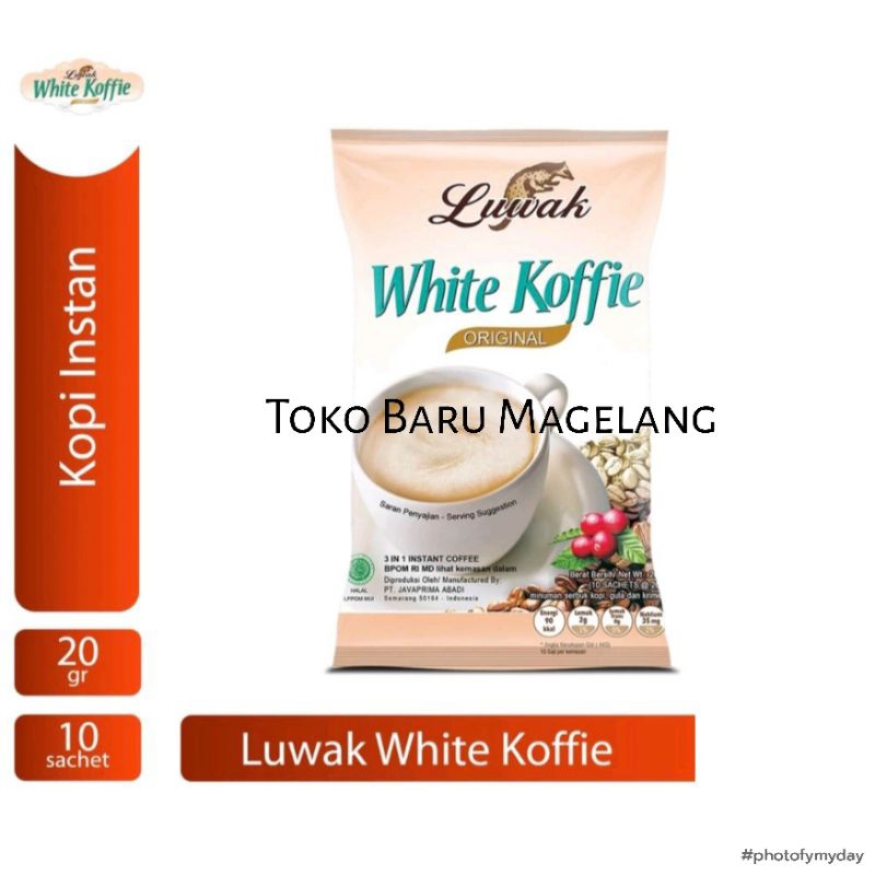 

Luwak White Koffie Renteng 20gr x 10 saset