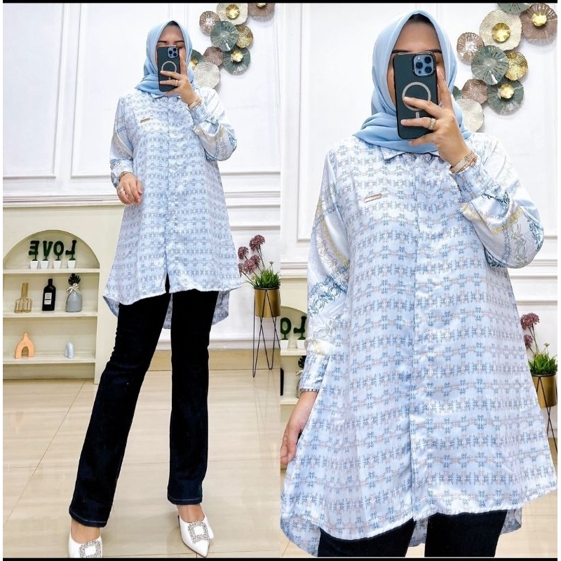 tunik motif ayesa silk