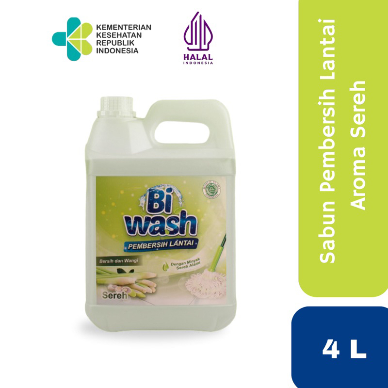 Bi Wash Pembersih Lantai Aroma Sereh  Jerigen 4L
