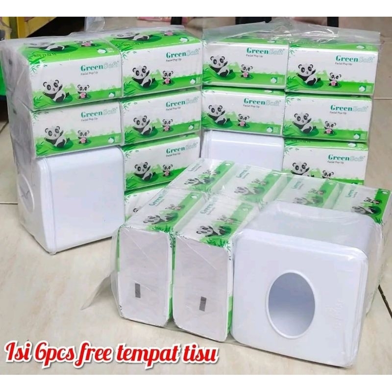Tisu paket green soft murah