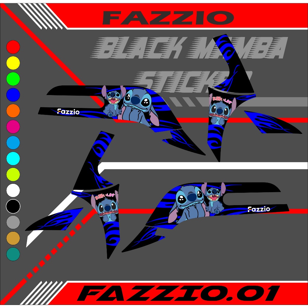 STRIPING  STIKER FAZIO  STICKER LIS LIST FAZIO ROBOT CODE 01