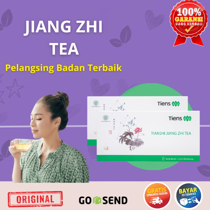 Teh detox hijau diet pelangsing | pelangsing terbaik herbal alami | teh tiens tianshi jiang zhi tea 