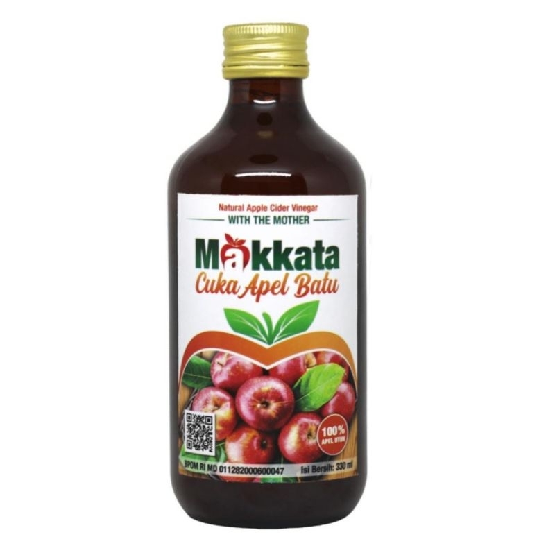 

cuka apel batu makkata 330ml 330 ml / botol