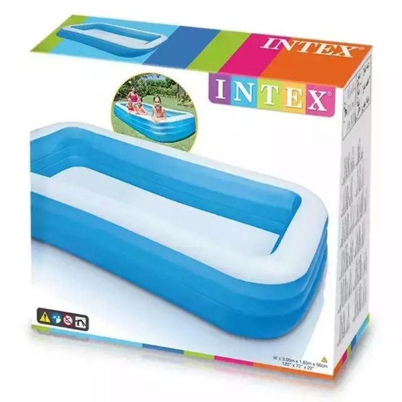 Kolam 305cm 58484 Intex FAMILY POOL kolam bawah polos mainan anak