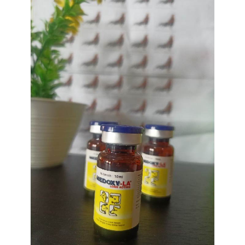MEDOXY LA  10ml+Spuit mengobati ngorok snot ngorok CRD dan berak hijau