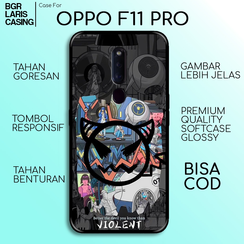 Case Oppo F11 Pro Terbaru Grafiti Hardcase Softcase Glossy Casing Oppo Termurah Kesing Terlaris