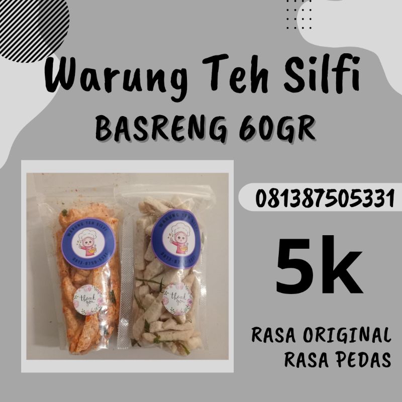 

Basreng 60 Gr Rasa Asin Rasa Pedas