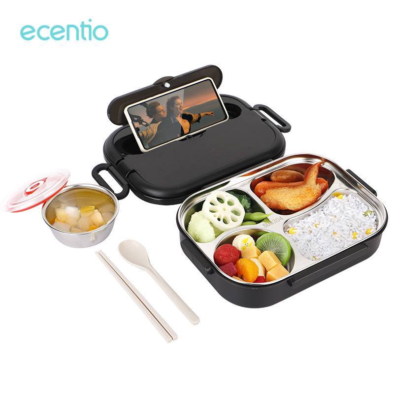 Ecentio 304 stainless steel lunch box with soup bowl